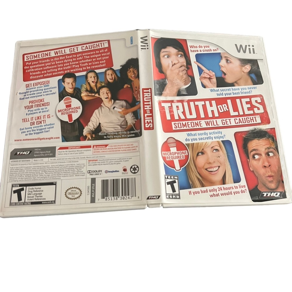 Truth or Lies Wii video game